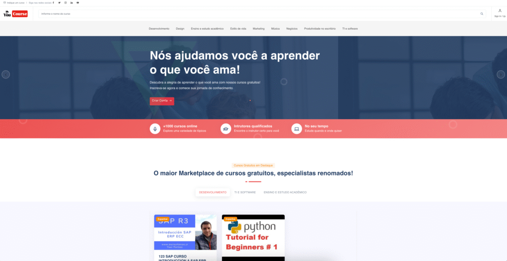 youcourse - cursos gratuitos